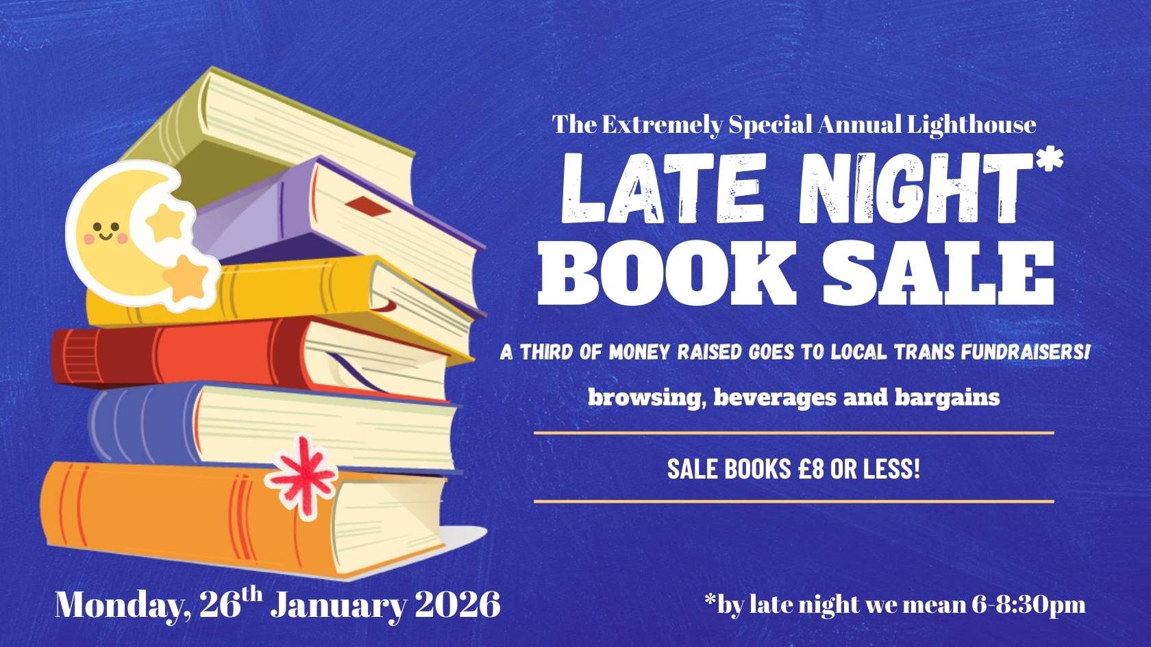Our special annual SALE NIGHT: Exclusive eve of bargains & discounts!, with browsing, beverages and bargains!