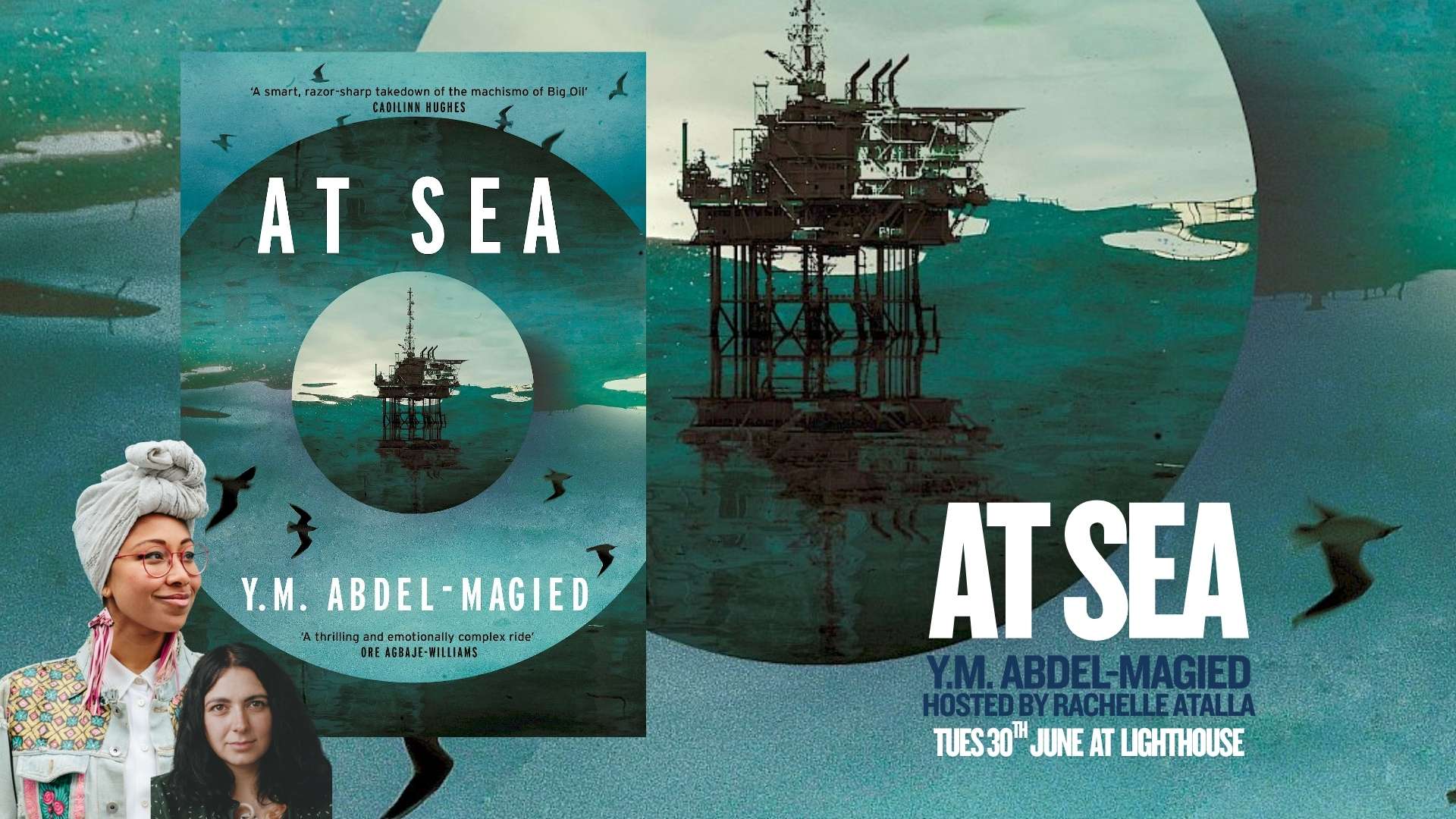 image for event: At Sea: A high stakes, high seas, eco thriller from Y.M. Abdel-Magied