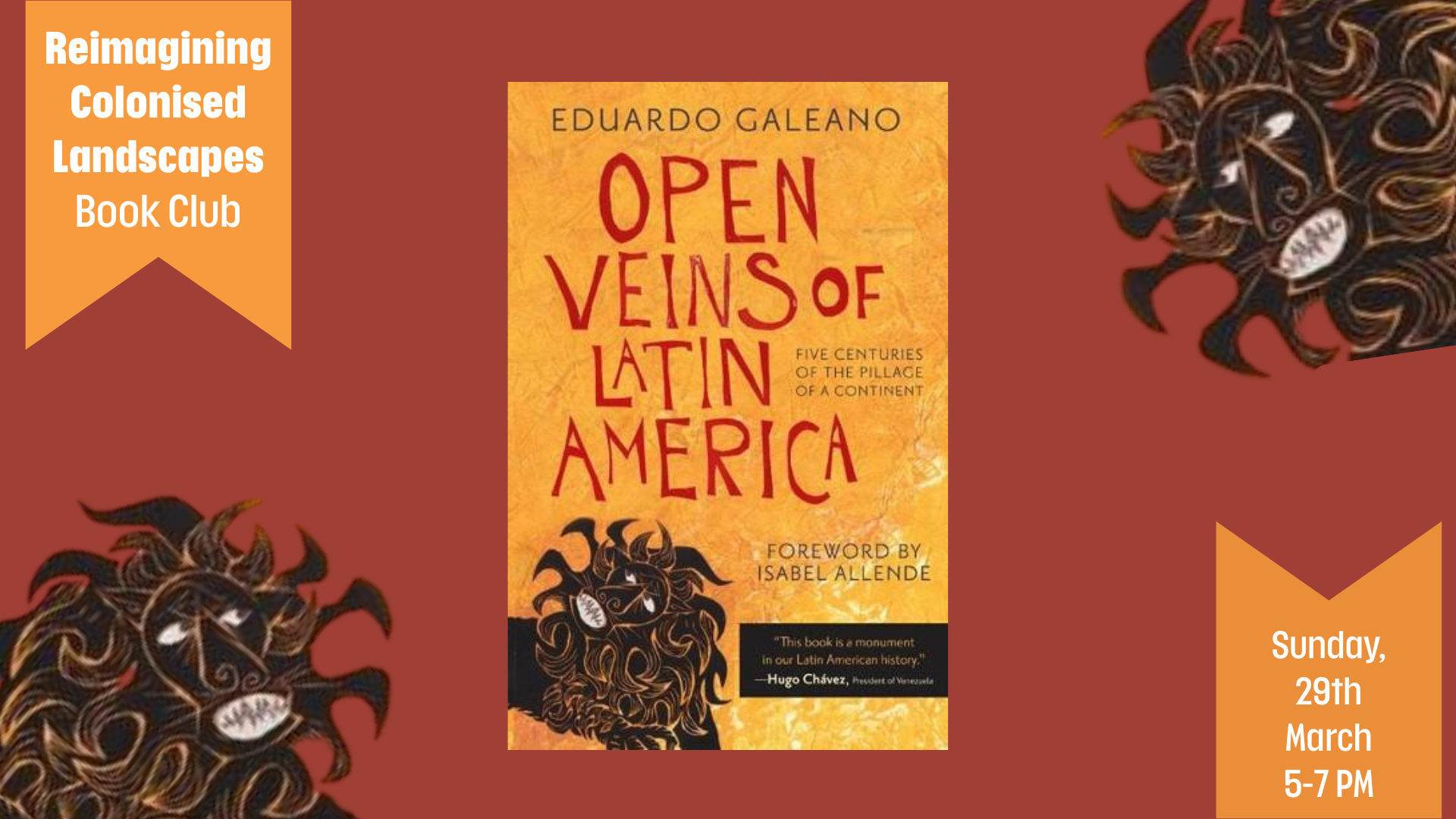 Reimagining Colonised Landscapes Book Club: Open Veins of Latin America , with null