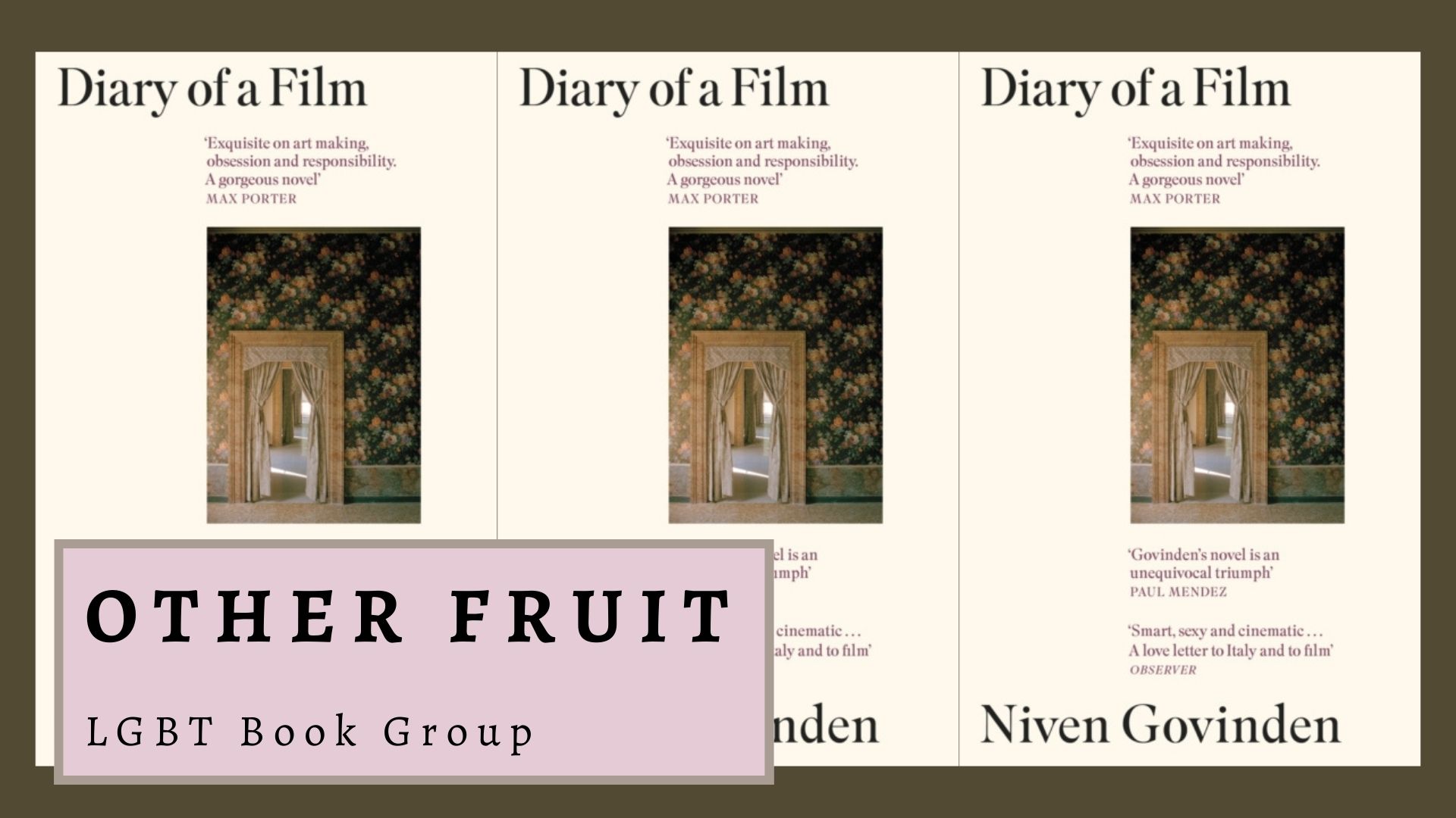 image for event: OTHER FRUIT LGBTQ BOOK GROUP: Diary of A Film
