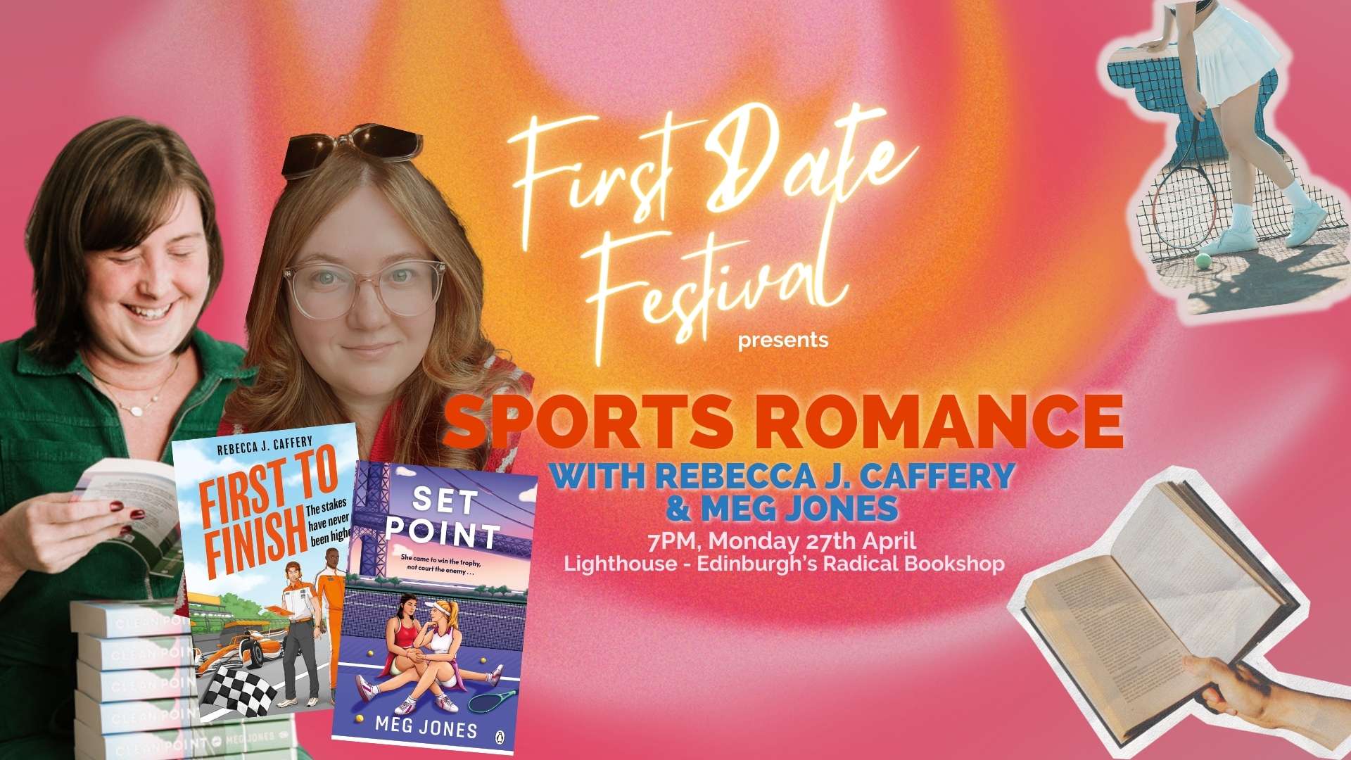 Sports romance with Rebecca J. Caffery & Meg Jones [First Date 2026], with Rebecca J. Caffery & Meg Jones
