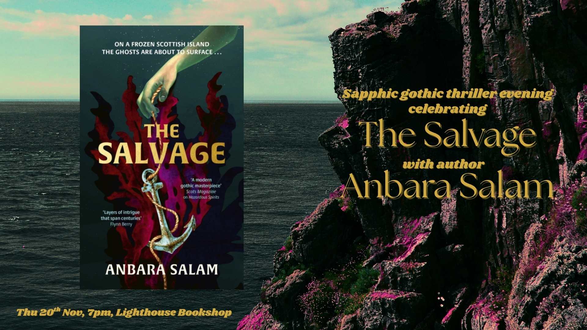 Sapphic gothic thriller THE SALVAGE with Anbara Salam, with Anbara Salam