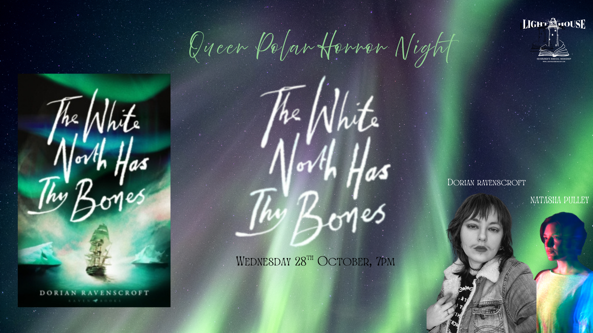Queer Polar Horror Night: The White North Has Thy Bones, with Dorian Ravenscroft, Natasha Pulley
