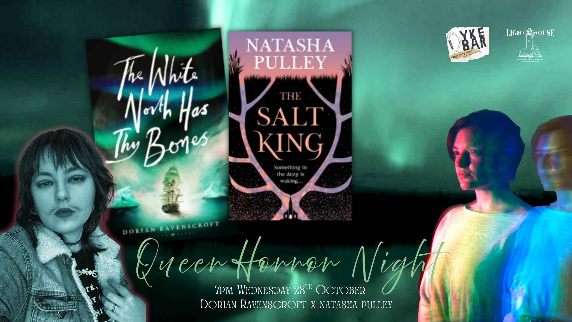 Queer Horror Night: Natasha Pulley & Dorian Ravenscroft (Dyke Bar Collab), with Dorian Ravenscroft, Natasha Pulley